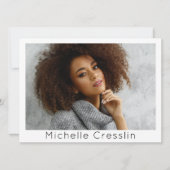 Muster für Schauspieler 5 Foto Zwei-seitige Comp-K Einladung (Vorderseite)