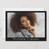 Muster für Schauspieler 5 Foto Zwei-seitige Comp-K Einladung (Vorderseite)