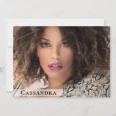 Muster für Schauspieler 6 Foto Zwei-seitige Comp-K Einladung (Vorderseite)