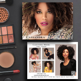 Muster für Schauspieler 6 Foto Zwei-seitige Comp-K Einladung