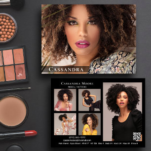 Muster für Schauspieler 6 Foto Zwei-seitige Comp-K Einladung