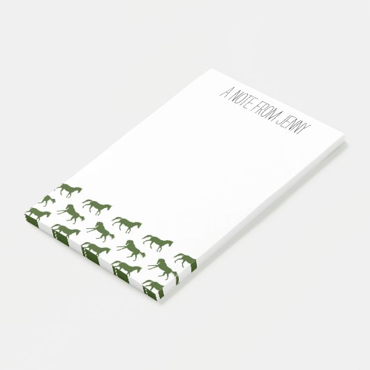 Muster für Schiffe und Jagdpferde Post-it Klebezettel (angewinkelt)