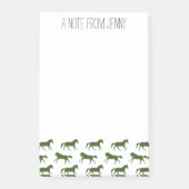 Muster für Schiffe und Jagdpferde Post-it Klebezettel (Vorderseite)