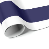 Muster für Schiffe und weiße riesige Streifen V Geschenkpapier (Rolleneckpunkt)