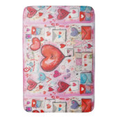 Muster für Schlaghöre und Lieben Badematte (Vorderseite Vertikal)