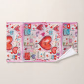 Muster für Schlaghöre und Lieben Badhandtuch Set (Handtuch)