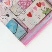 Muster für Schlaghöre und Lieben Fleecedecke (Ecke)