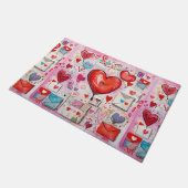 Muster für Schlaghöre und Lieben Fußmatte (Schrägansicht)