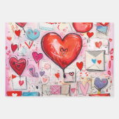 Muster für Schlaghöre und Lieben Geschenkpapier Set (Vorderseite)