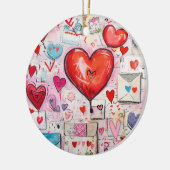 Muster für Schlaghöre und Lieben Keramik Ornament (Links)