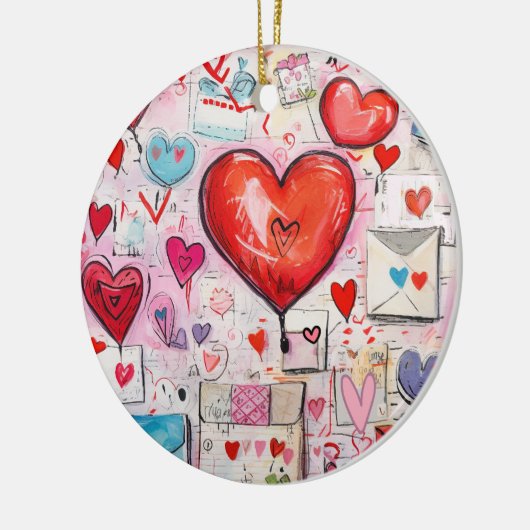 Muster für Schlaghöre und Lieben Keramik Ornament (Links)