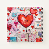 Muster für Schlaghöre und Lieben Notizblock (Rückseite)