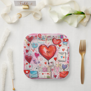 Muster für Schlaghöre und Lieben Pappteller