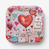 Muster für Schlaghöre und Lieben Pappteller (Vorderseite)