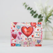 Muster für Schlaghöre und Lieben Postkarte (Stehend Vorderseite)