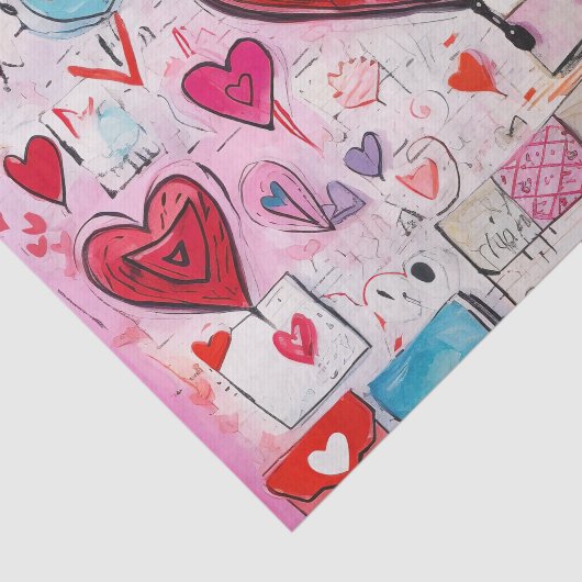 Muster für Schlaghöre und Lieben Seidenpapier (Ausschnitt)