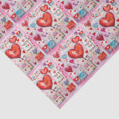 Muster für Schlaghöre und Lieben Seidenpapier (Ausschnitt)