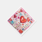 Muster für Schlaghöre und Lieben Serviette (Ecke)