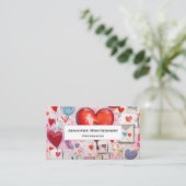 Muster für Schlaghöre und Lieben Visitenkarte (Stehend Vorderseite)