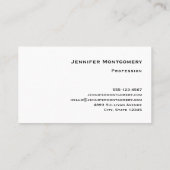 Muster für Schlaghöre und Lieben Visitenkarte (Rückseite)