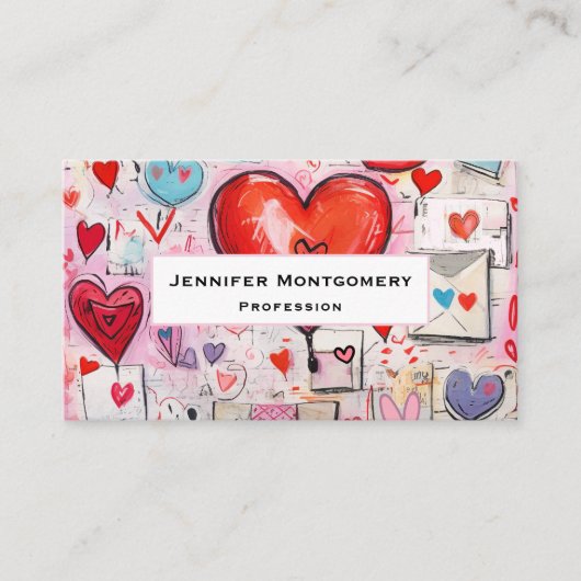 Muster für Schlaghöre und Lieben Visitenkarte (Vorderseite)