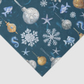 Muster für Schneeflocken an der Küste Seidenpapier (Ausschnitt)