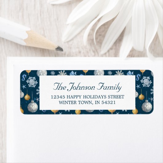 Muster für Schneeflocken und nautische Elemente (Insitu)