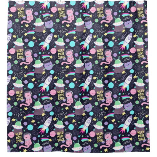 Muster für schöne Katzen Duschvorhang (Vorderseite)