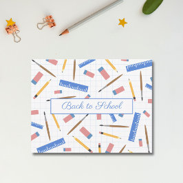 Muster für Schulbedarf Postkarte