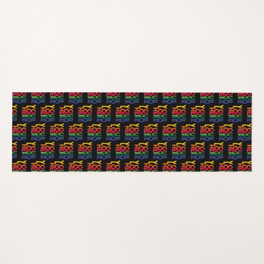 Muster für Schwarz-Einfaches Firmenlogo Yogamatte (Vorderseite (Horizontal))