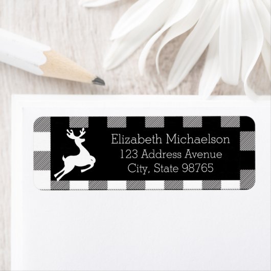 Muster für Schwarz-Weiß-Buffalo-Karo (Insitu)