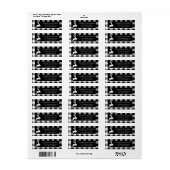 Muster für Schwarz-Weiß-Buffalo-Karo (Vorne)