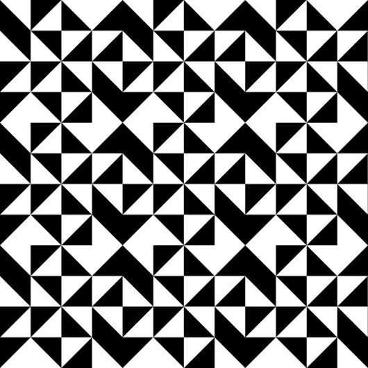 Muster für Schwarz-Weiß-Geometrie Fliese