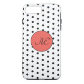 Muster für Schwarz-Weiß-Polka-Punkte Case-Mate iPhone Hülle (Rückseite)