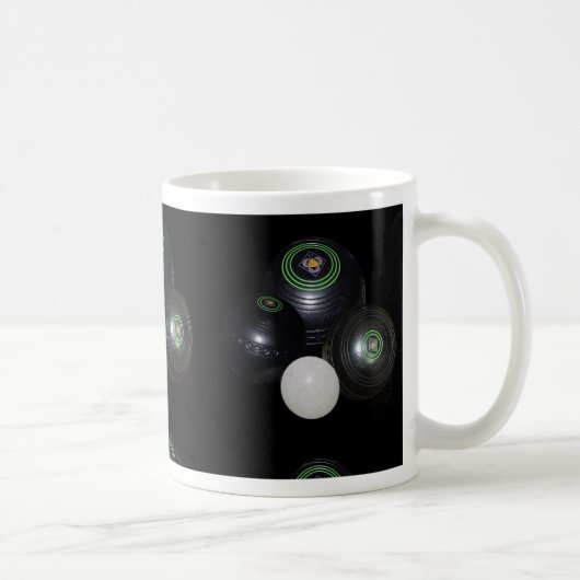 Muster für Schwarz-Weiß-Rasen, Kaffeetasse (Rechts)