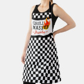 Muster für Schwarz-weiße Auto-Autorennen Schürze (InSitu)