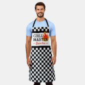 Muster für Schwarz-weiße Auto-Autorennen Schürze (Getragen)