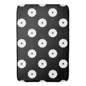 Muster für schwarz-weiße Circle-Formen Badematte (Vorderseite Vertikal)