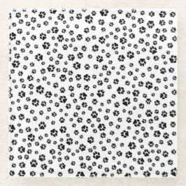 Muster für Schwarz-weiße Druckfarben Glasuntersetzer