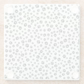 Muster für Schwarz-weiße Druckfarben Glasuntersetzer (Rückseite)