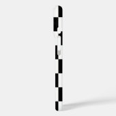 Muster für Schwarz-weiße geprüfte Karo Case-Mate iPhone Hülle (Rückseite / Links)