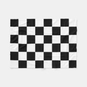 Muster für Schwarz-weiße geprüfte Karo Fleecedecke (Vorderseite (Horizontal))