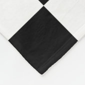 Muster für Schwarz-weiße geprüfte Karo Fleecedecke (Ecke)