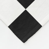 Muster für Schwarz-weiße geprüfte Karo Fleecedecke (Ecke)