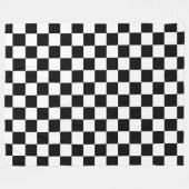 Muster für Schwarz-weiße geprüfte Karo Fleecedecke (Vorderseite (Horizontal))