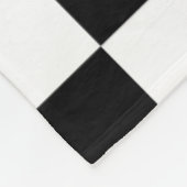 Muster für Schwarz-weiße geprüfte Karo Fleecedecke (Ecke)