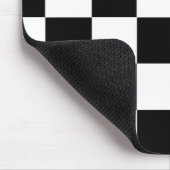 Muster für Schwarz-weiße geprüfte Karo Mousepad (Ecke)