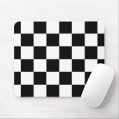 Muster für Schwarz-weiße geprüfte Karo Mousepad (Mit Mouse)