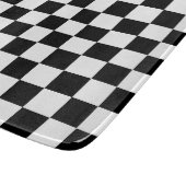Muster für Schwarz-weiße geprüfte Karo Schneidebrett (Ecke)