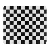 Muster für Schwarz-weiße geprüfte Karo Schneidebrett (Vorderseite)
